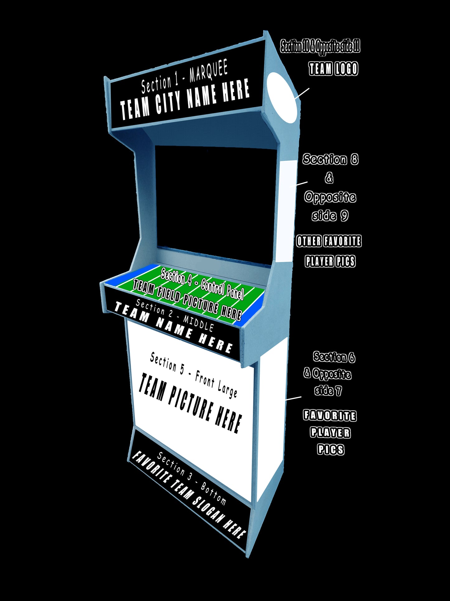 2 Player Stand-Up Arcade Machine