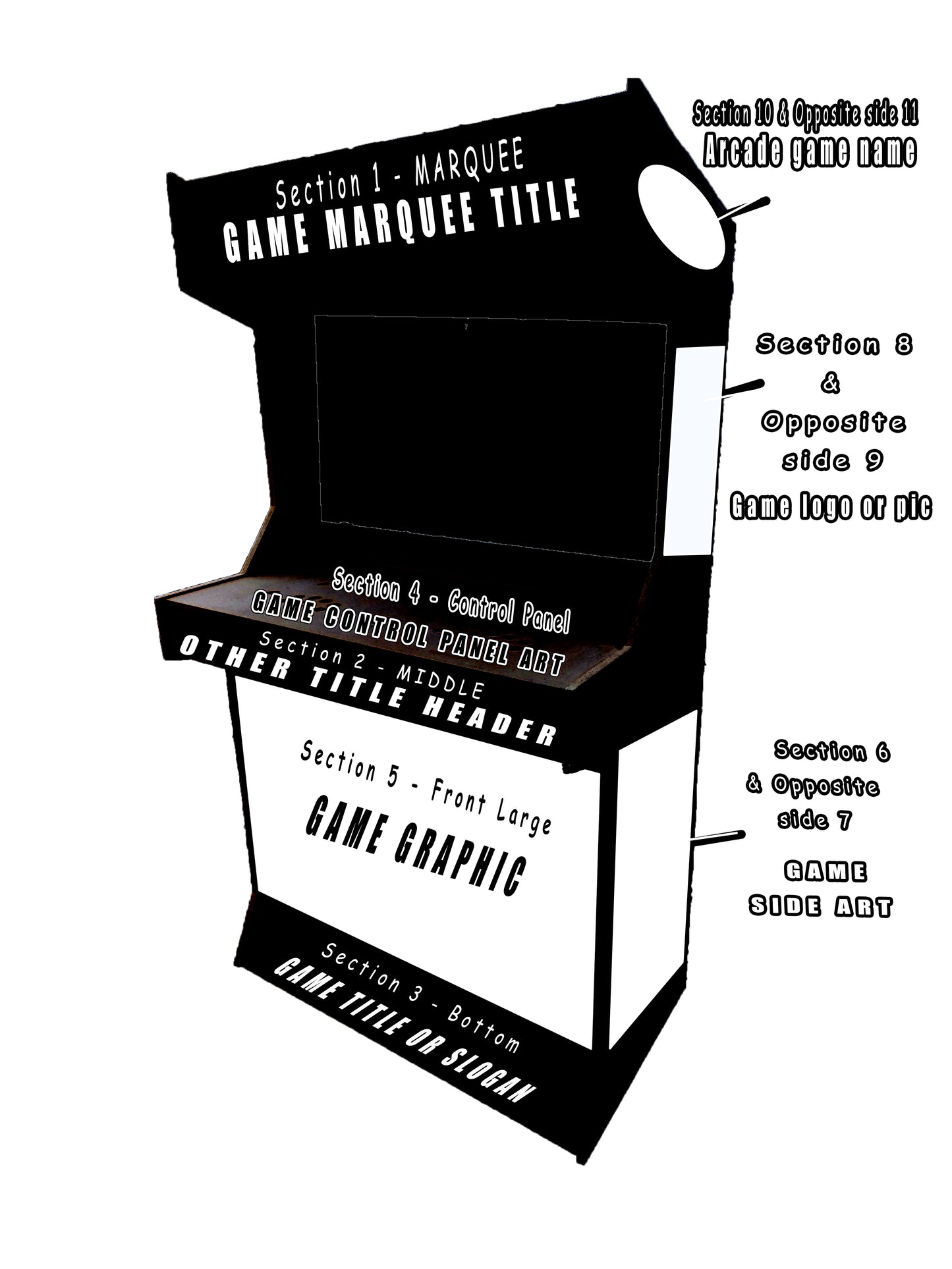 2 Player Stand-Up Arcade Machine
