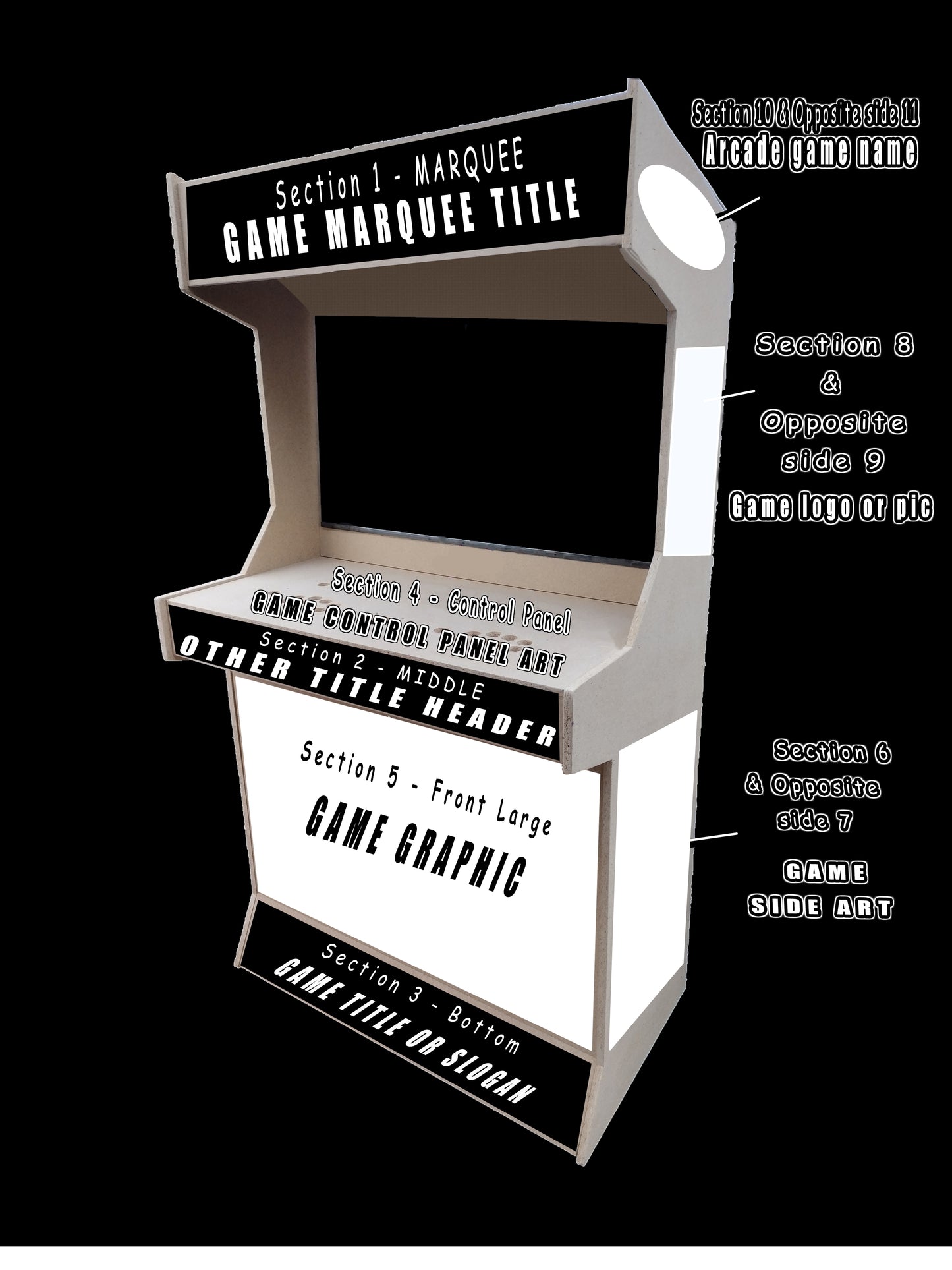 2 Player Stand-Up Arcade Machine