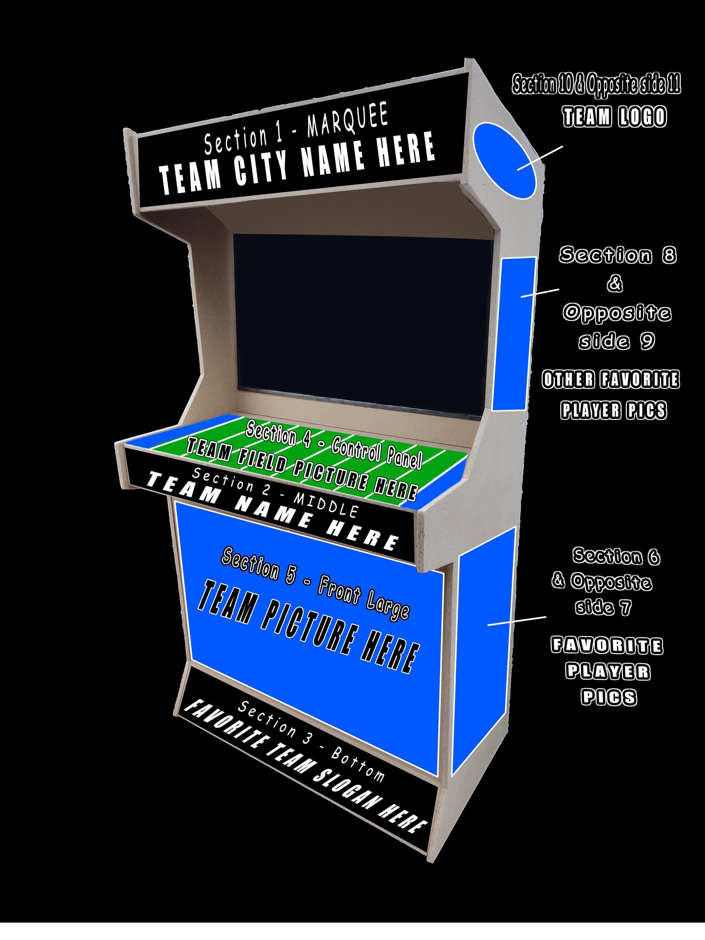 2 Player Stand-Up Arcade Machine