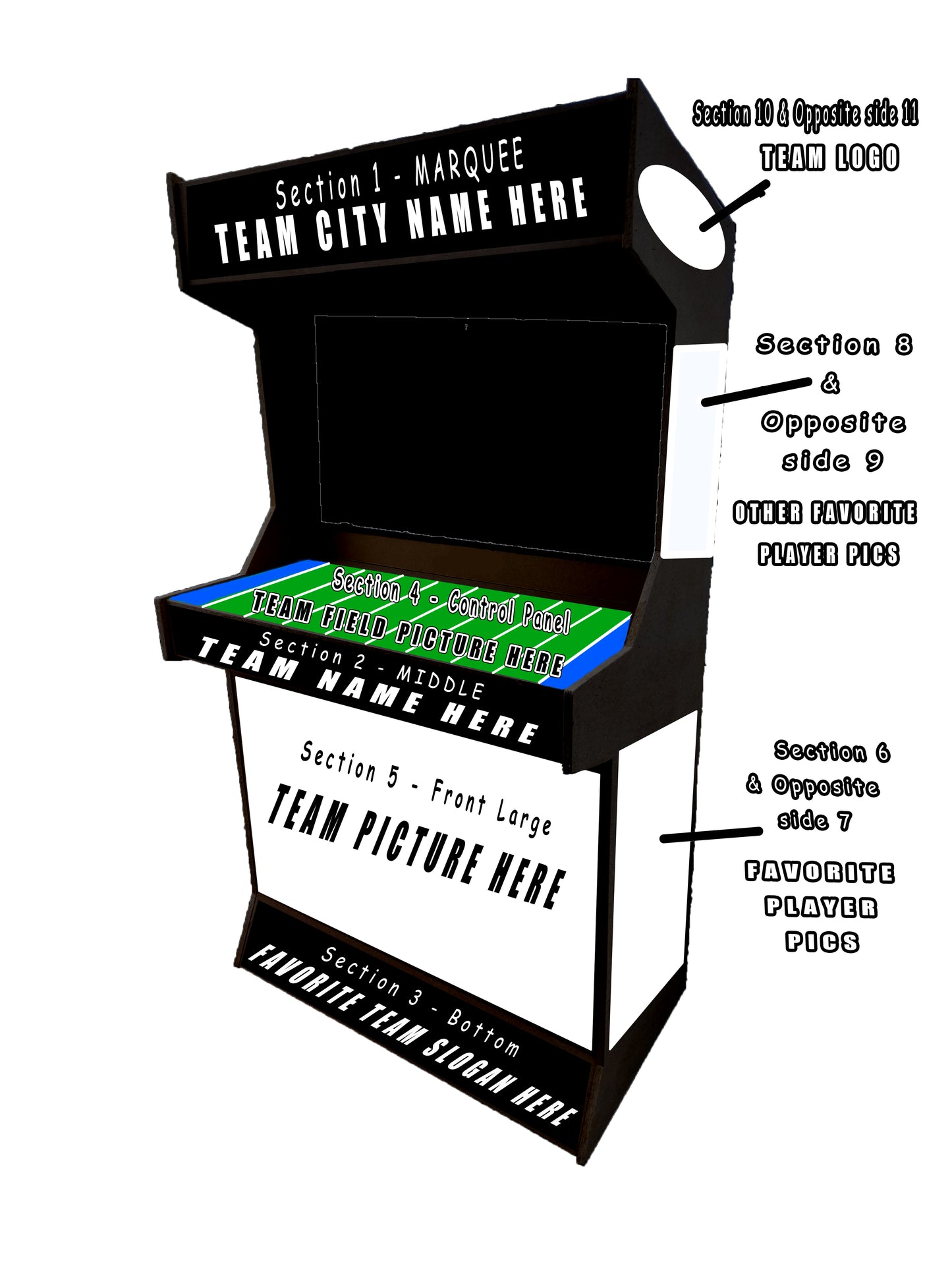 2 Player Stand-Up Arcade Machine