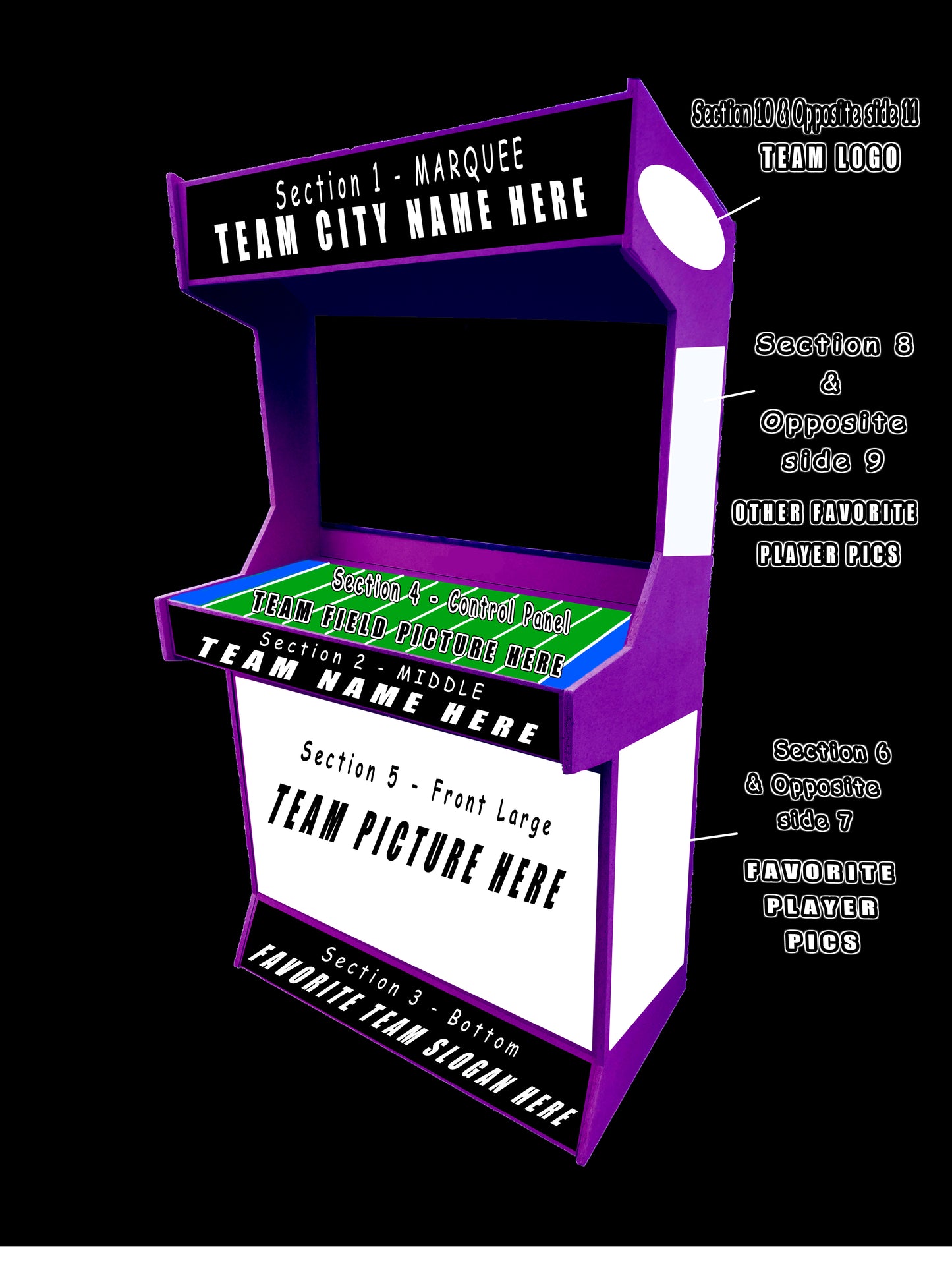 2 Player Stand-Up Arcade Machine